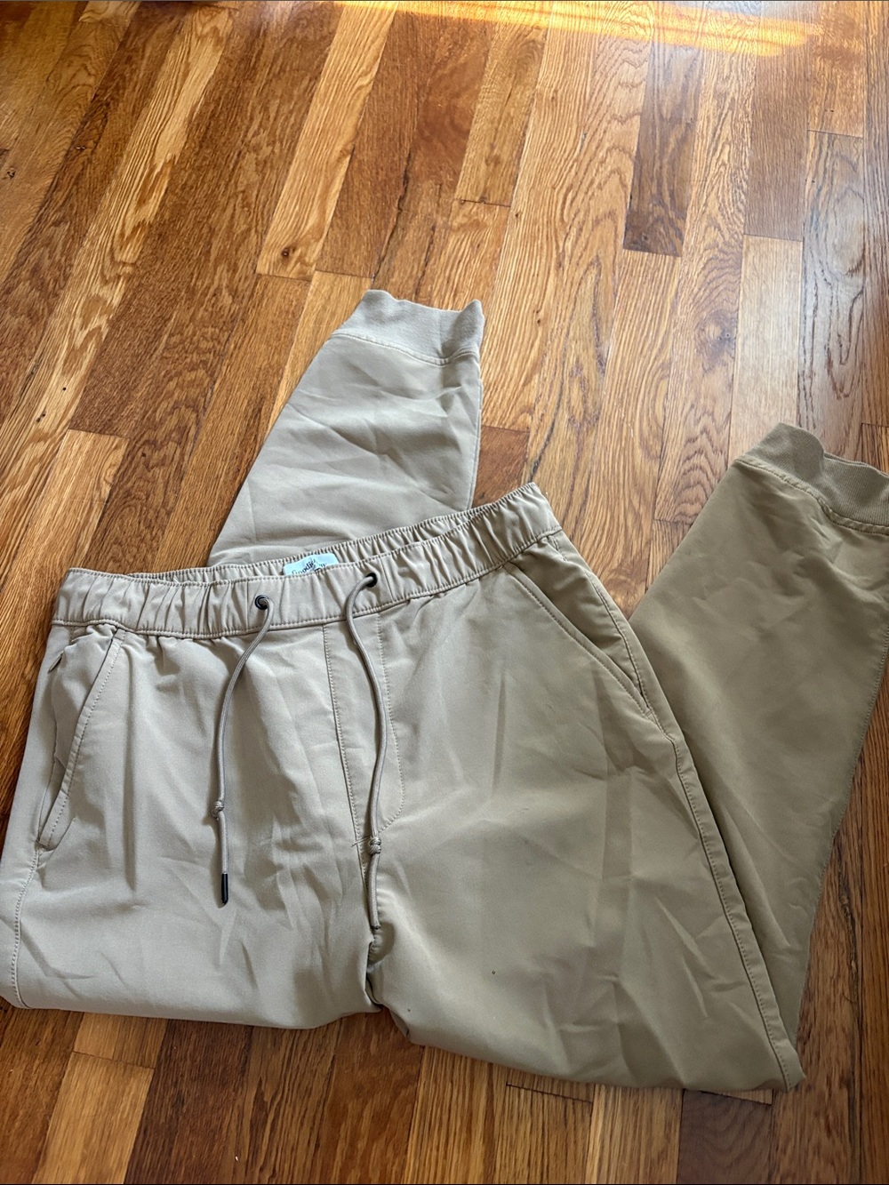 Goodfellow & Co Men's Light Khaki Drawstring Joggers